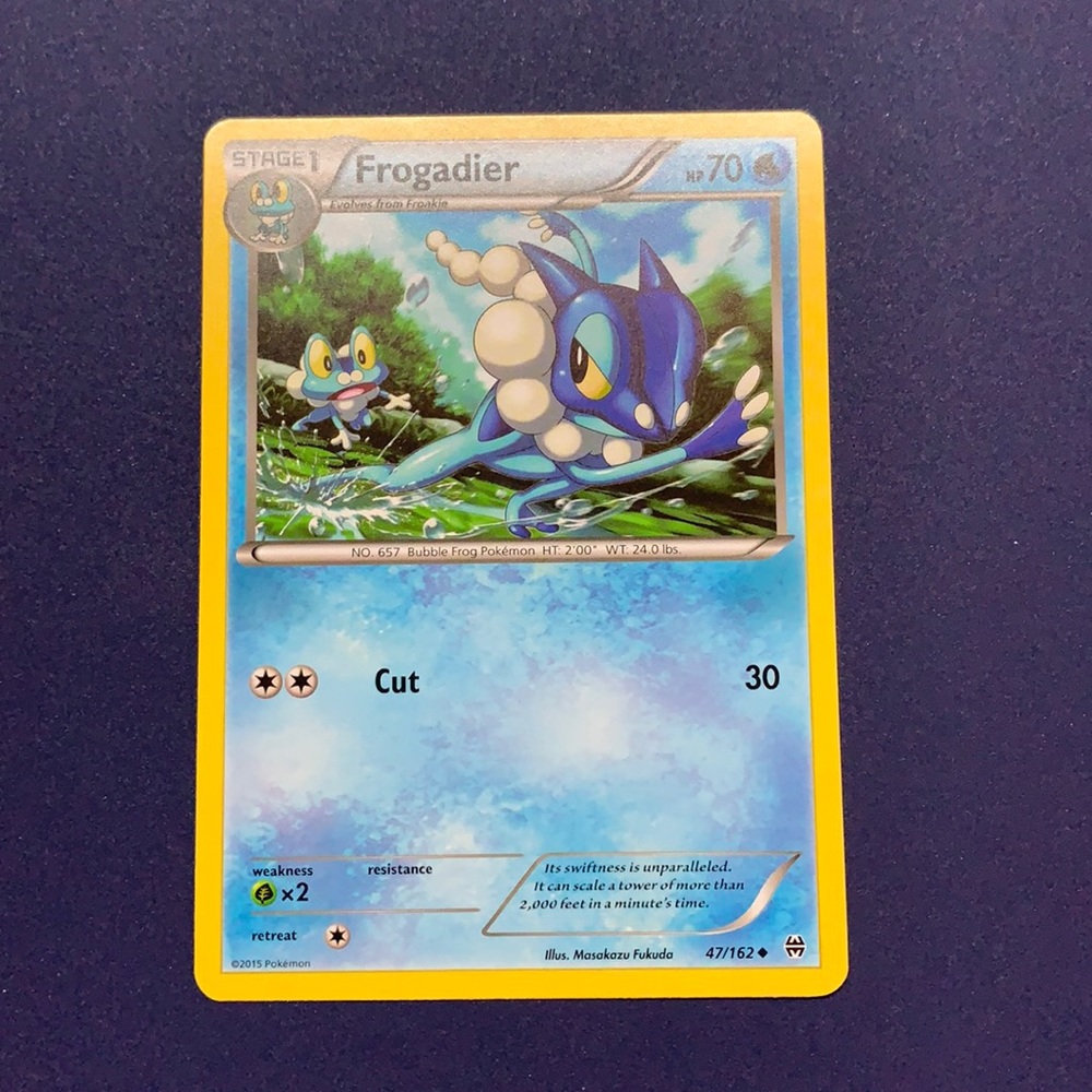 Frogadier Pokémon card 47/162